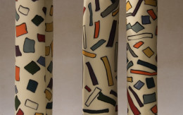 slab built coloured porcelain Sara Kirschen