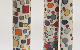 Slab built coloured porcelain - Lavorazione a strati di porcellane colorate Sara Kirschen